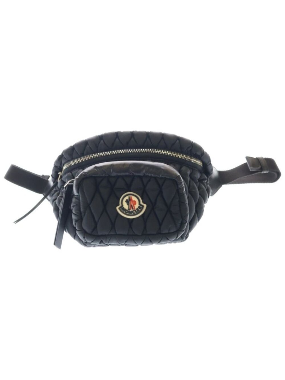 Moncler Felicie Quilted Nylon Waist Shoulder Bag Black
